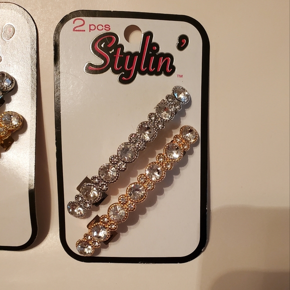 Stylin' Rhinestone Barrettes - 2 Packs (NWT) - Picture 2 of 3